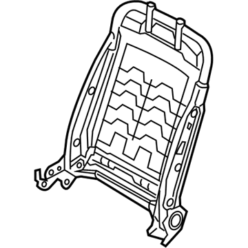 Hyundai 88410-3X315 Frame Assembly-Front Seat Back PASSEN