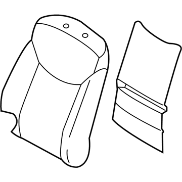 Hyundai 88460-3X025-MSD Front Passenge Side Seat Back Covering