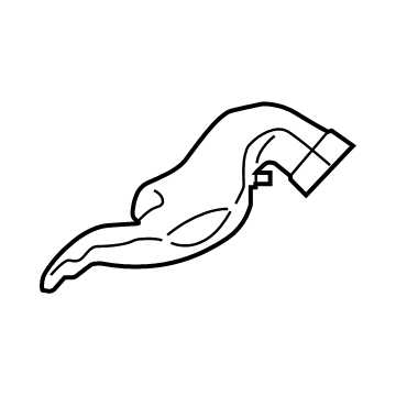 BMW 51-45-9-263-336 LEFT FLOOR HEATER DUCT