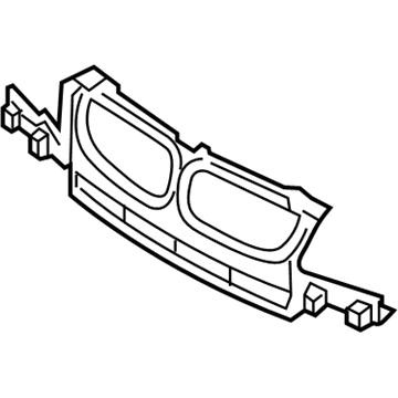 BMW 51-11-3-400-898 Insert, Bumper Front Centre