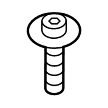 BMW 07-14-6-975-297 Oval-Head Screw With Anti-Rotation Lock
