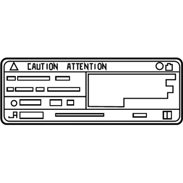Toyota 88723-02590 AC Label