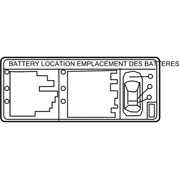 Toyota 82685-47111 Info Label