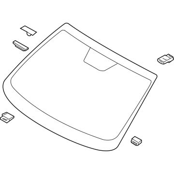 Hyundai 86110-CW030 GLASS ASSY-WINDSHIELD