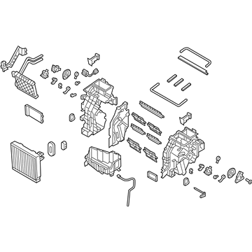 Hyundai 97205-E6020 Heater & Evaporator Assembly