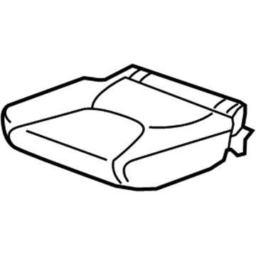 Honda 82137-TK6-A01ZB Pad & Trim, R. RR. Seat Cushion *NH747L* (KIRABI GRAY)