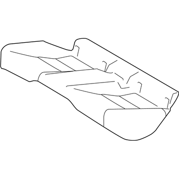 Lexus 71075-53761-A3 Rear Seat Cushion Cover Sub-Assembly (For Bench Type)