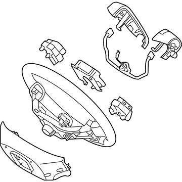 Hyundai 56100-3J210-7Q Steering Wheel Assembly