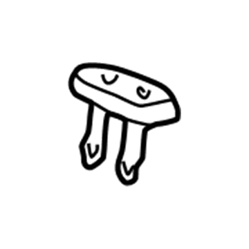 Honda 81144-SH3-003YF Guide, Headrest *G49L* (LIGHT FERN GREEN)