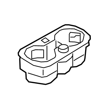 BMW 51-16-6-809-803 CUP HOLDER FOR STORAGE COMPA