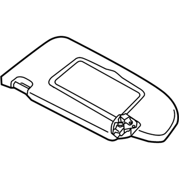 Infiniti 96400-1MA2D Passenger Sun Visor Assembly