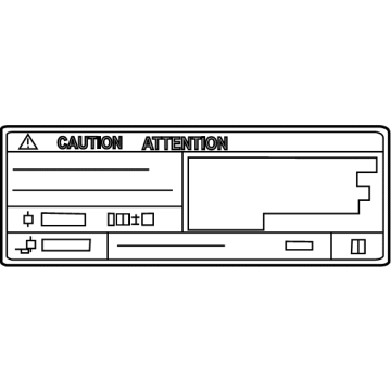 Lexus 88723-06130 Label, Cooler SERVIC