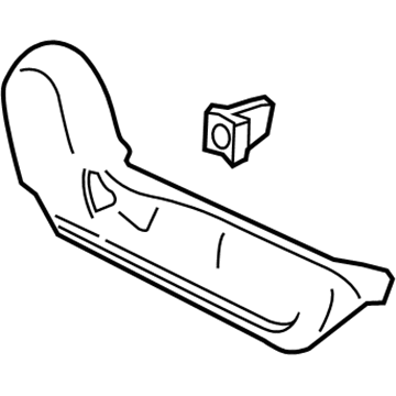 Nissan 87331-1KA1A Finisher-Cushion, Front Seat Inner RH