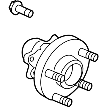 Infiniti 40202-4GA0A Road Wheel Hub Assembly, Front