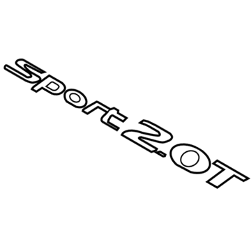 Hyundai 86313-4Z000 Sport Emblem 2.0T