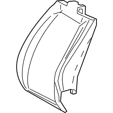 Lexus 71551-11010 Pad, Front Seat Back, R