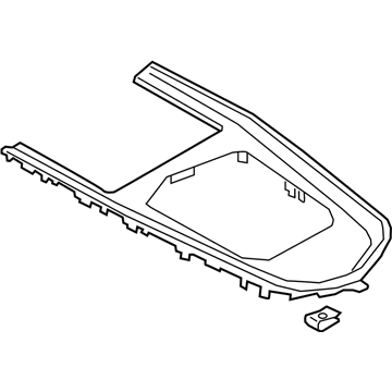 BMW 51-16-6-821-213 CENTER CONSOLE TRIM, ALU MES:511608