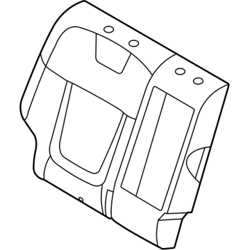 Hyundai 89450-CW010 PAD ASSY-REAR SEAT BACK, RH