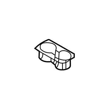 Hyundai 89940-CW000-MMH CUP HOLDER ASSY-REAR SEAT A/RE
