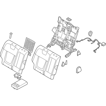 Hyundai 89400-CW010-KIE BACK ASSY-RR SEAT RH