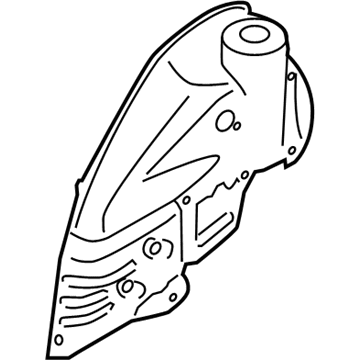 BMW 41-14-7-259-559 Rear Left Wheelhouse, Inner Half