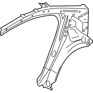BMW 41-21-7-240-455 Side Frame, Inner Rear Left