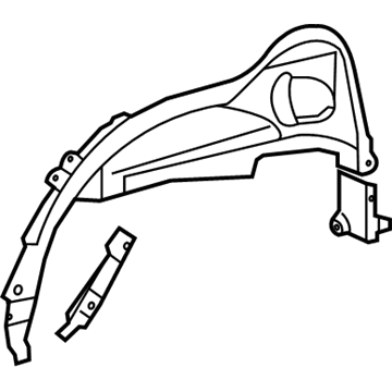 Toyota 61633-35916 PANEL, QTR WHEEL HOU