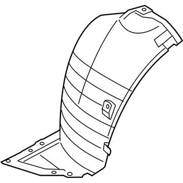Infiniti 63844-1BA0A Protector-Front Fender, Front RH