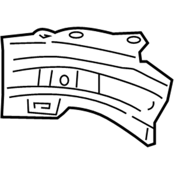 Lexus 61637-53020 Reinforcement, Quarter, Inner, RH