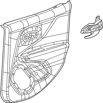 Mopar 5XA37LXHAA Panel-Rear Door Trim