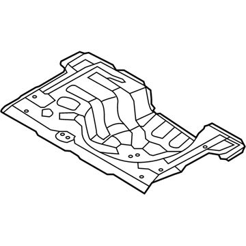 Hyundai 65513-1R350 Panel Assembly-Rear Floor, Rear