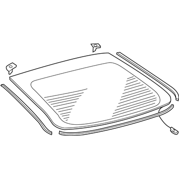 Toyota 68105-21180 Lift Gate Glass