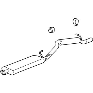 GM 15252916 Muffler & Pipe