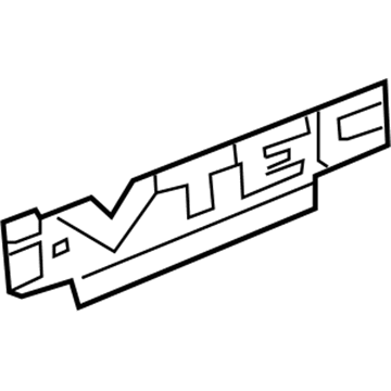 Honda 75773-TS9-A01ZA Sticker, R. Side (Ty