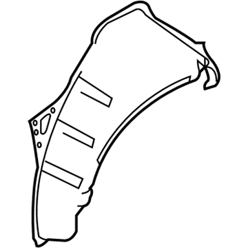 Nissan G6710-1EAAA Wheel House-Rear, Outer RH