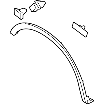 Ford JL3Z-16038-AA Wheel Opening Molding