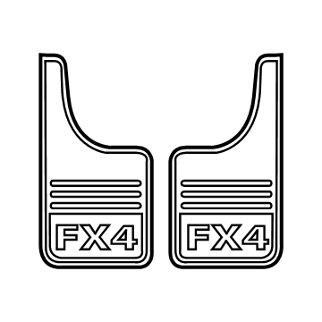 Ford VHL3Z-16A550-F Mud Guard