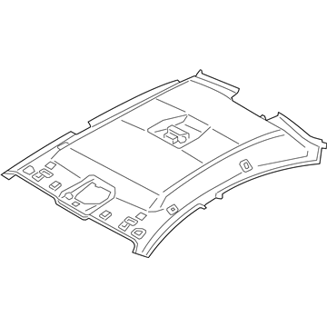 BMW 51-44-8-055-801 Moulded Roofliner, Alcantara