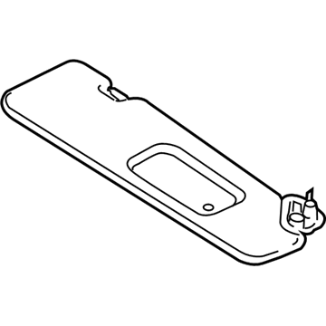 BMW 51-16-8-052-477 Sun Visor, Alcantara, With Label, Left