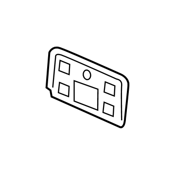 Acura 71145-TY2-A00 Base, Front License Plate