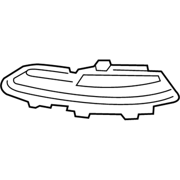 Acura 71103-TY3-A01 Garnish, Right Front Bumper Side