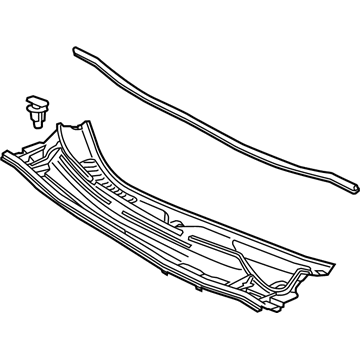 Lexus 55708-76010 LOUVER Sub-Assembly, COWL