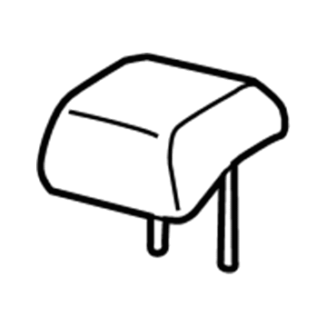 Honda 82940-T3L-A02ZA Headrest Assy., RR. Center *YR449L* (CASHMERE IVORY)