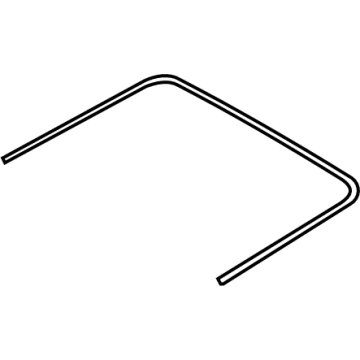 Nissan 91215-4BA0A Weatherstrip-Glass, Rear