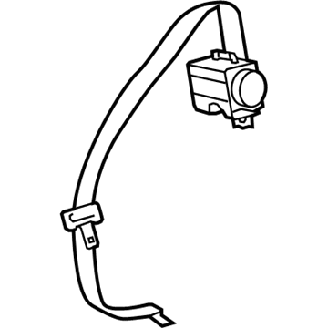 Toyota 73350-47030-B0 Center Belt Assembly