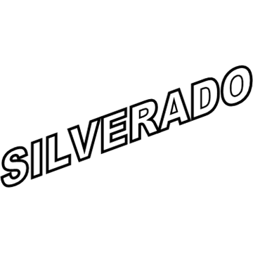 GM 15129652 Silverado Name Plate