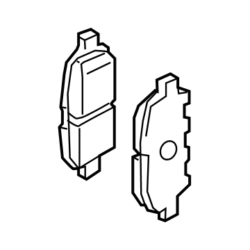 Infiniti D4060-5VG0A Pad Kit-Disc Brake, Rear