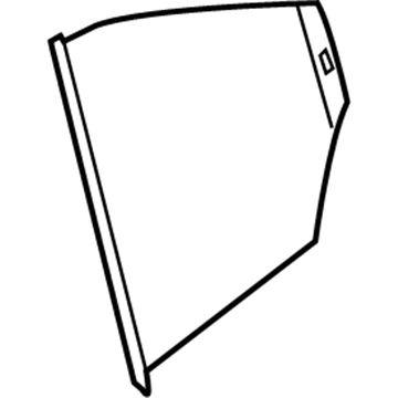 BMW 51-35-7-304-347 Roller Sun Screen, Triangular Window Left