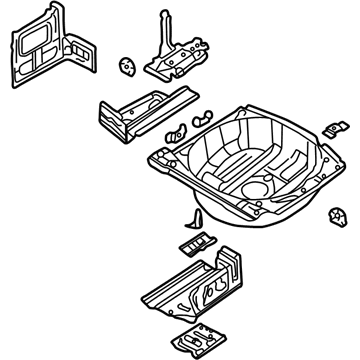 BMW 41-12-7-895-619 Trunk Floor