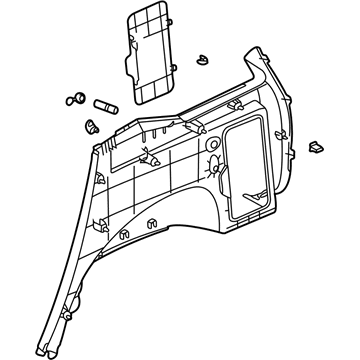 GM 22730257 Panel Asm, Rear Wheel Opening Cover Lower Finish *Gray
